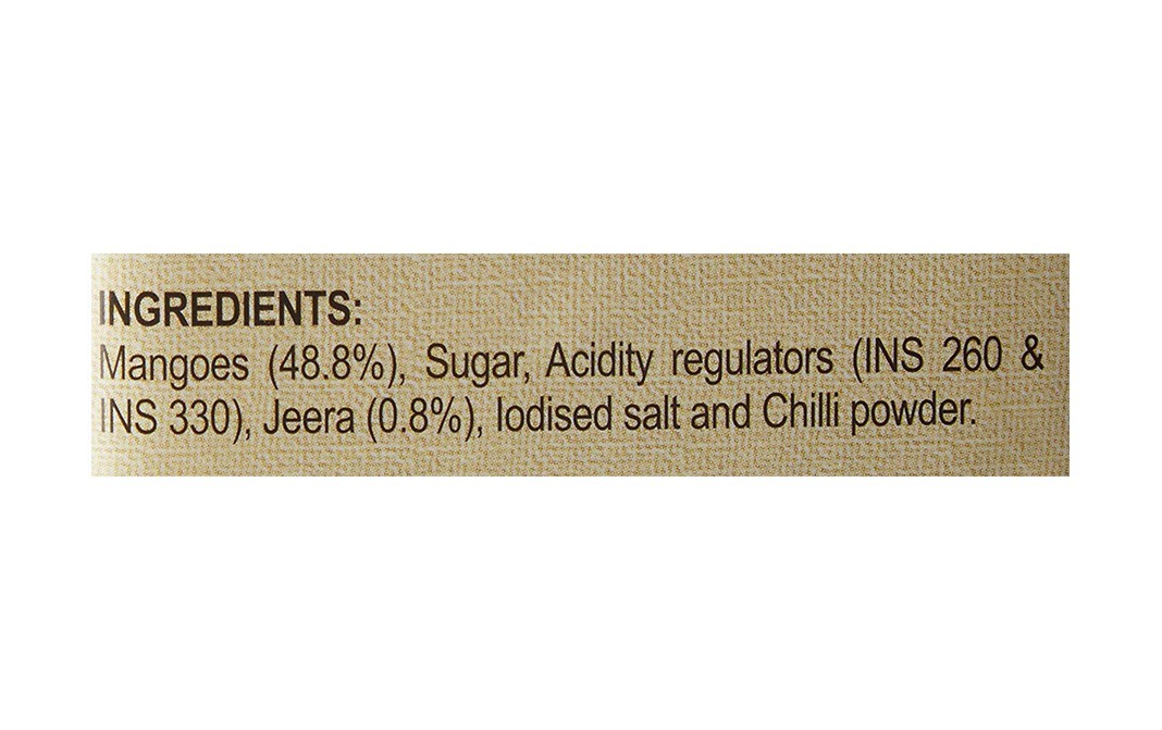 Kitchens Of India Mango Jeera Chutneys    Glass Jar  300 grams